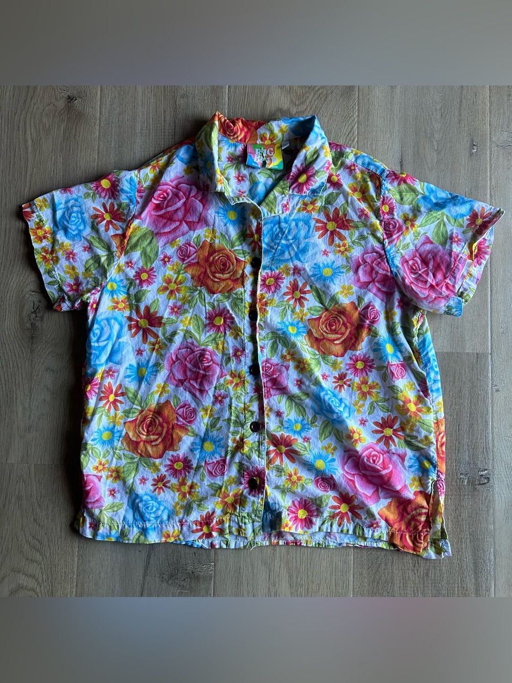 Big Bud Press Floral Short Sleeve Button Up